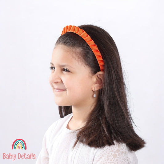 Big Braided Headband - Orange