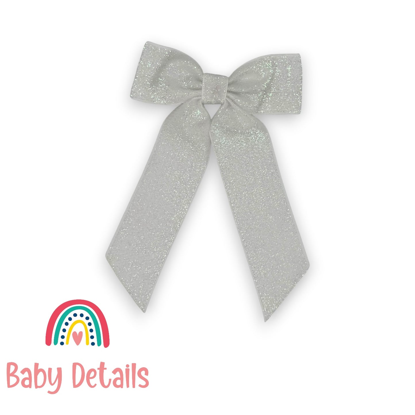 Wide Long Shiny Ribbon - Pearl