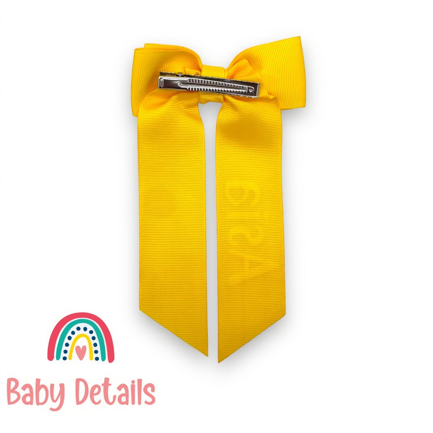 Long Simple Personalized Bow - Yellow