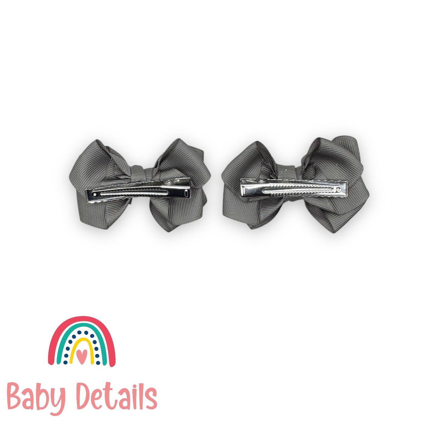 Set of 2 Layers Hair Clip - Dark Grey