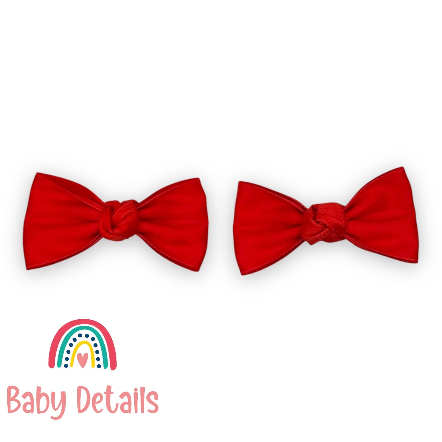 Set of 2 Classic Knot Bows - Red