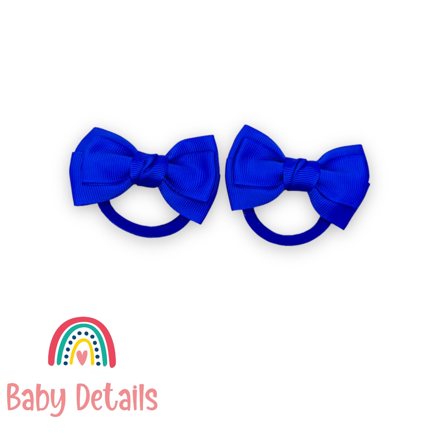 Set of 2 classic hair ties - Royal Blue