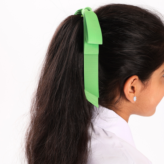 Signature Hair Tie - Leaf Green
