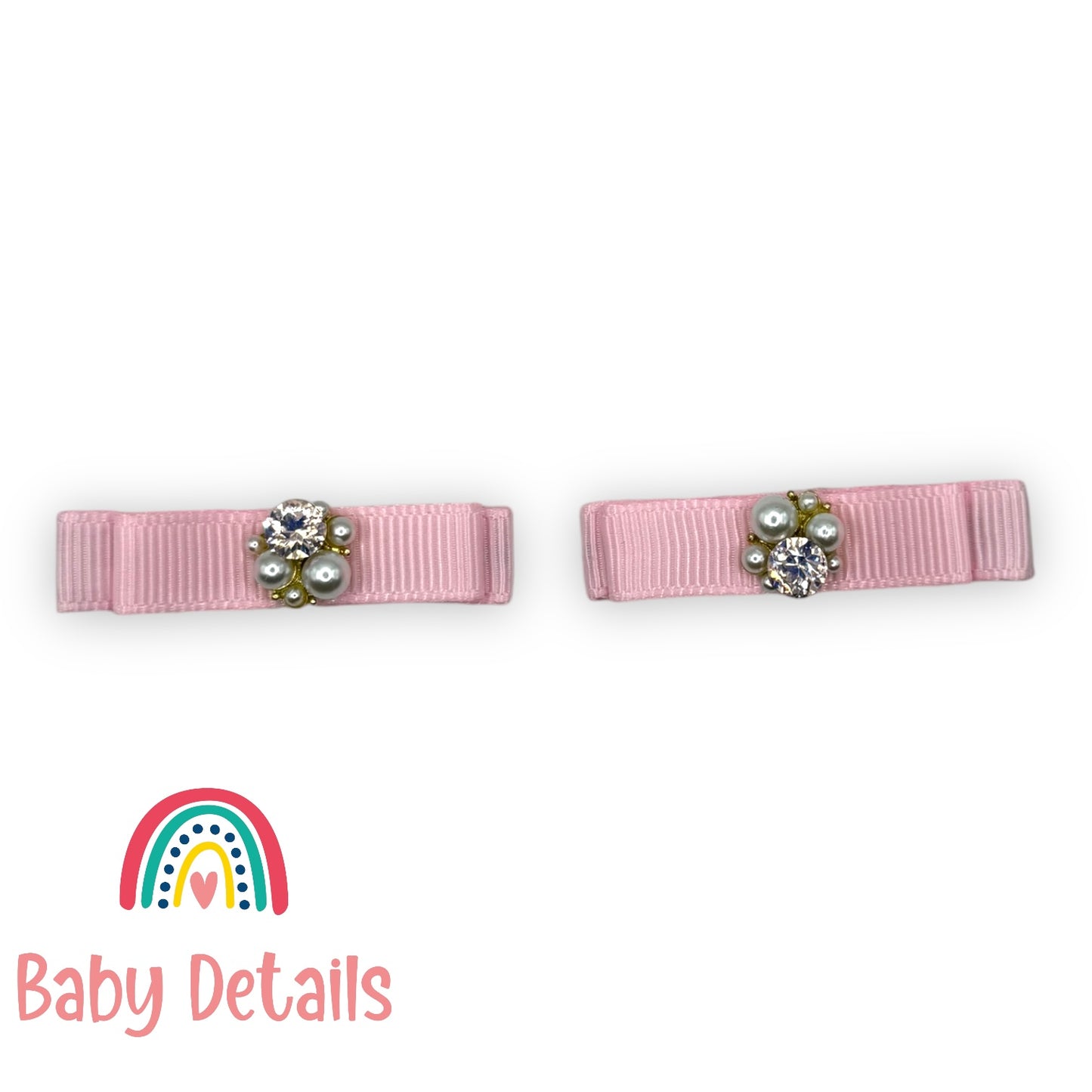 Set of 2 joyful Gem Clips - Pink