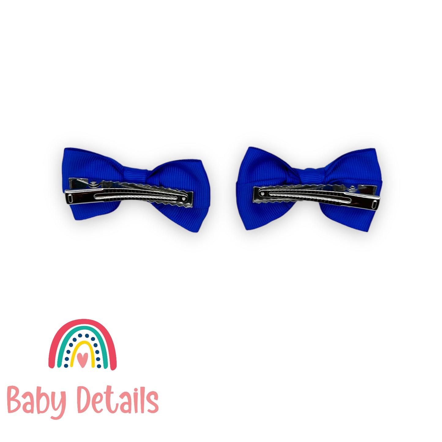 Set of 2 classic hair clips - Royal Blue