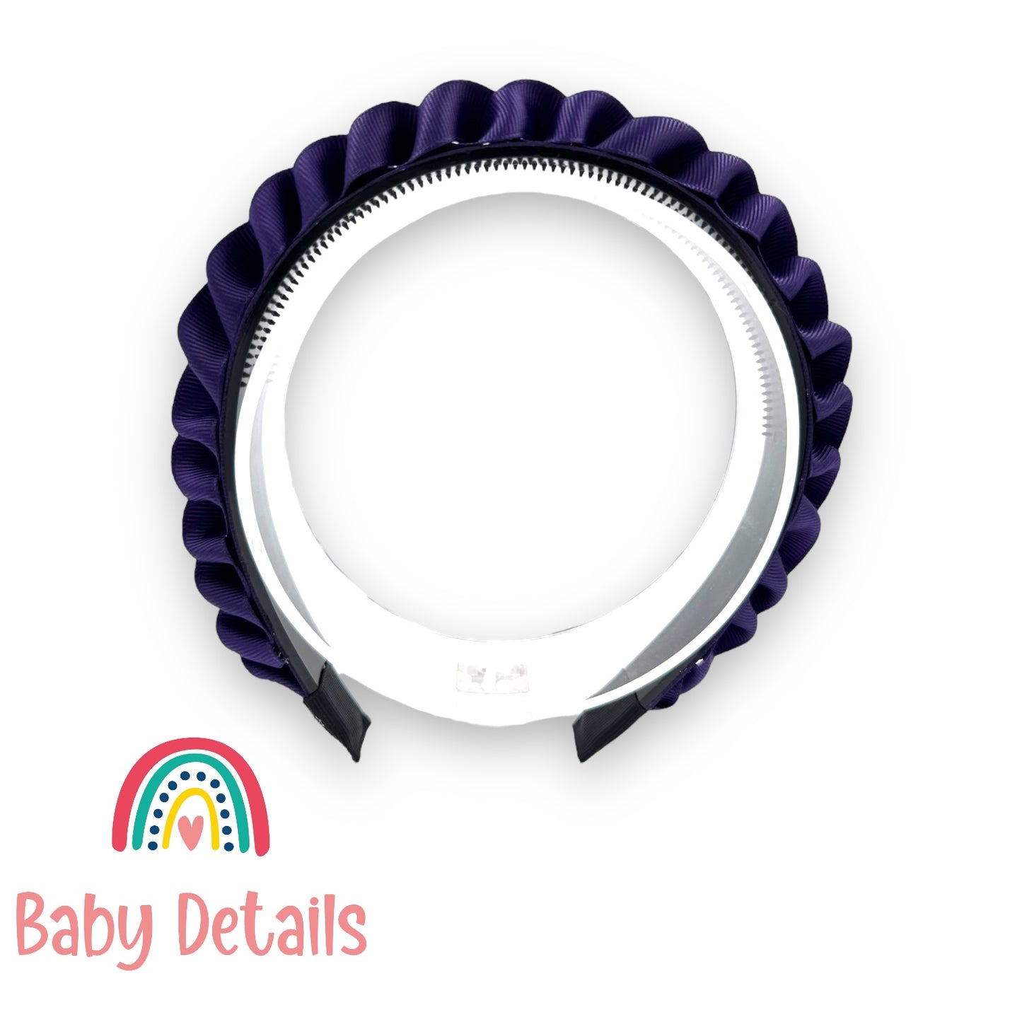 Big Braided Headband - Dark Purple