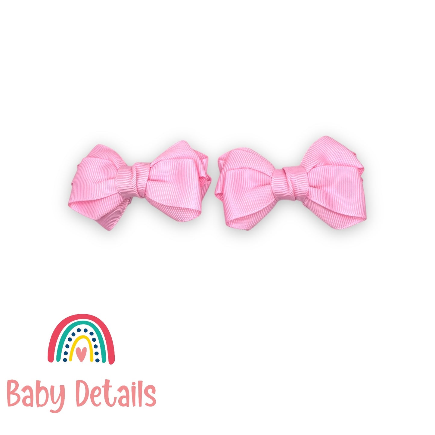 Set of 2 Layers Hair Clip - Light Pink