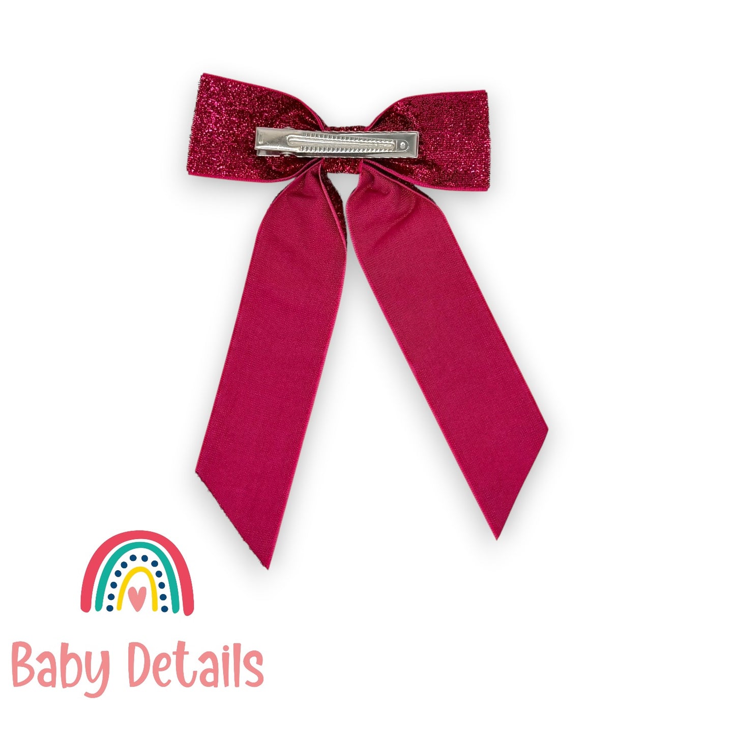 Wide Long Shiny Ribbon - Fuchsia
