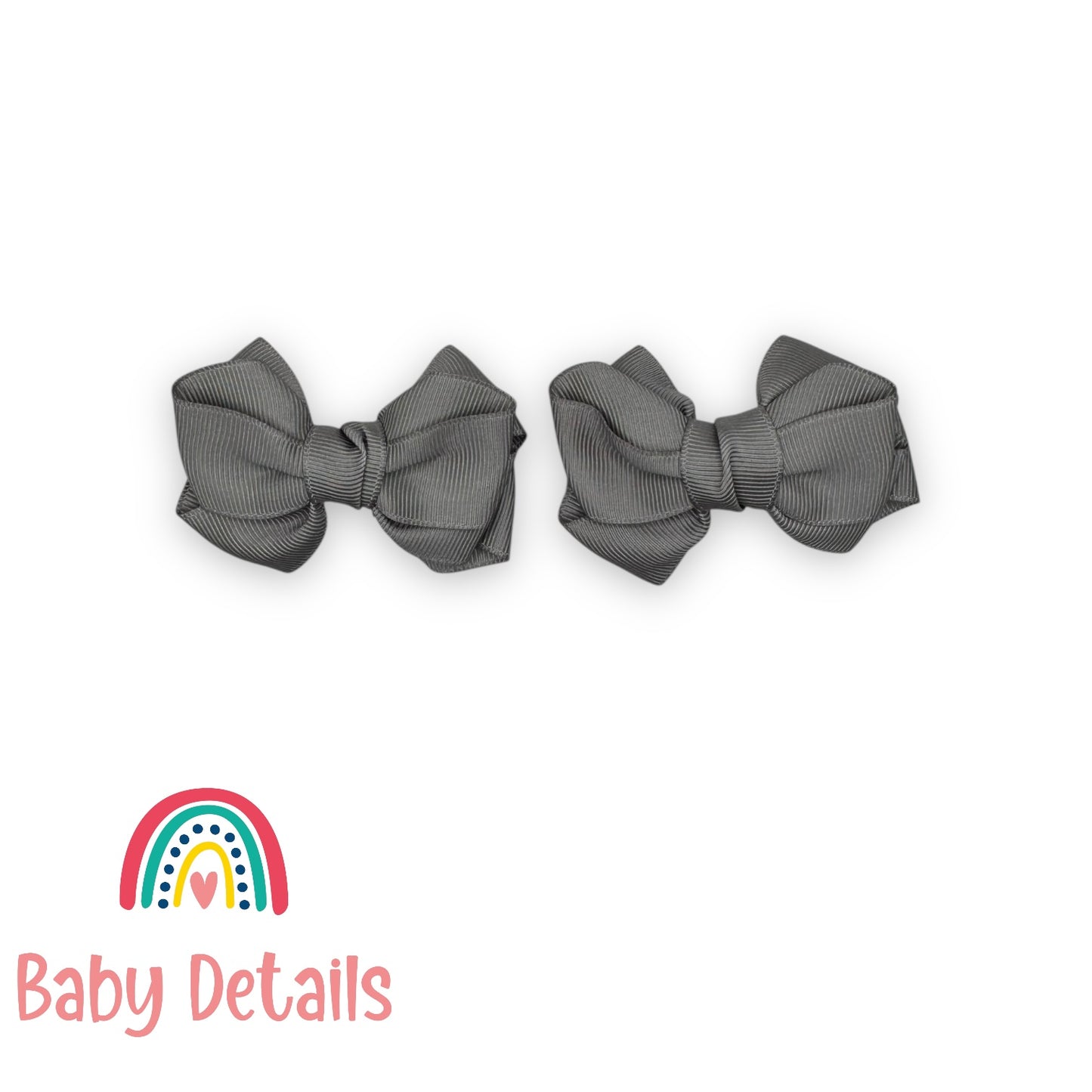 Set of 2 Layers Hair Clip - Dark Grey