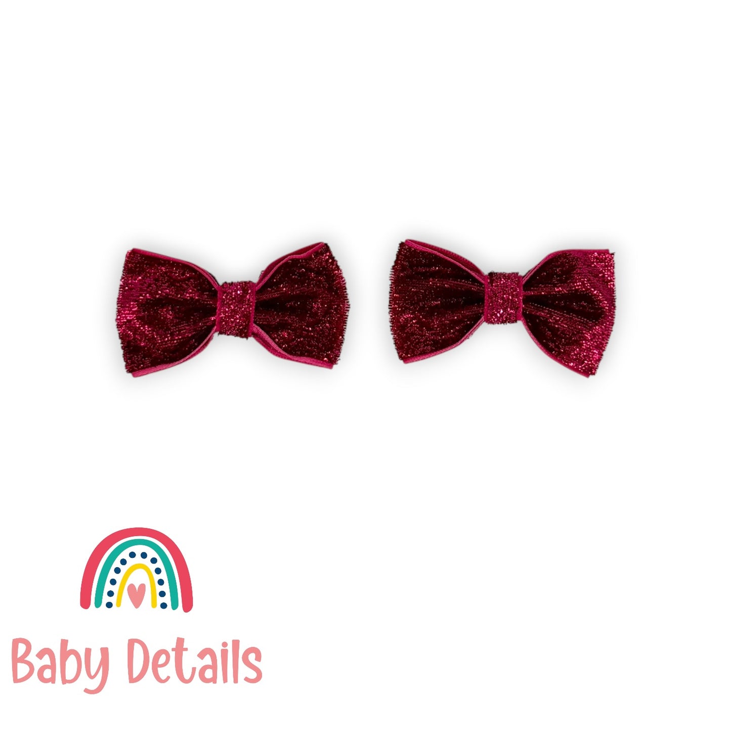 Set of 2 wide Shiny Ribbon - Fuchsia