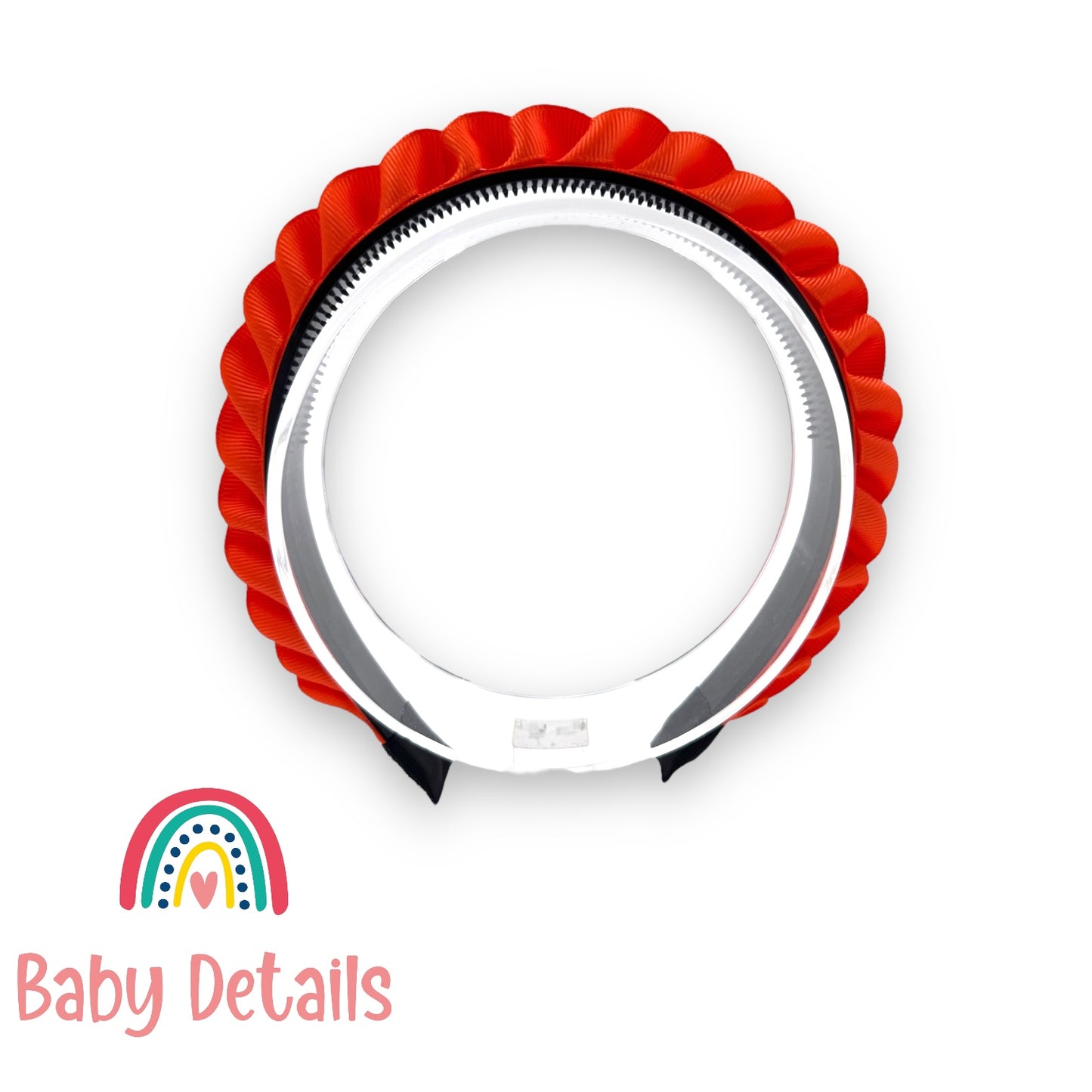 Big Braided Headband - Orange