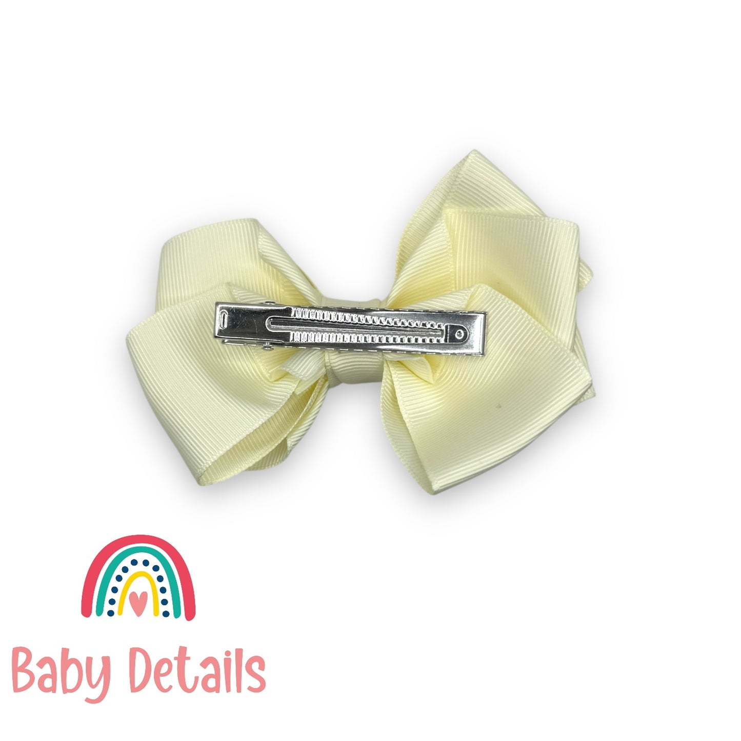 Big Bow Layers Hair Clip - Off White