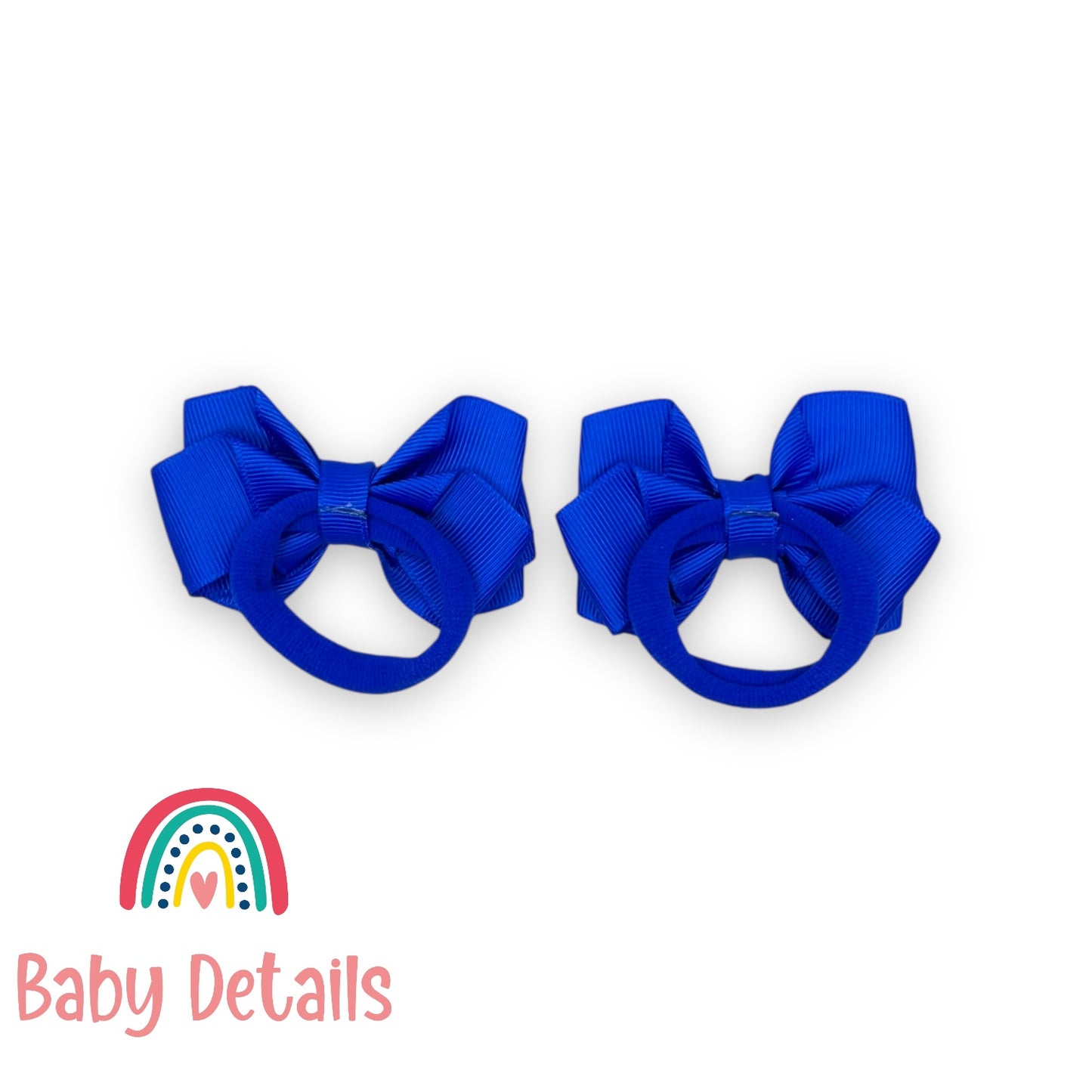 Set of 2 Layers Hair Ties - Royal Blue