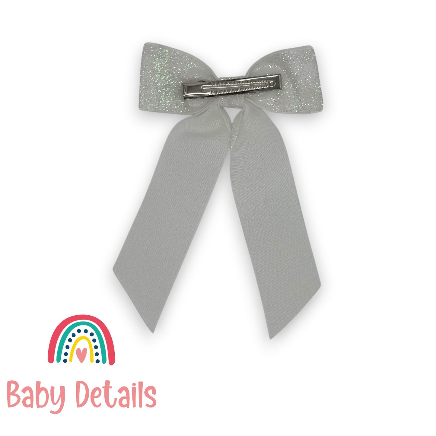 Wide Long Shiny Ribbon - Pearl
