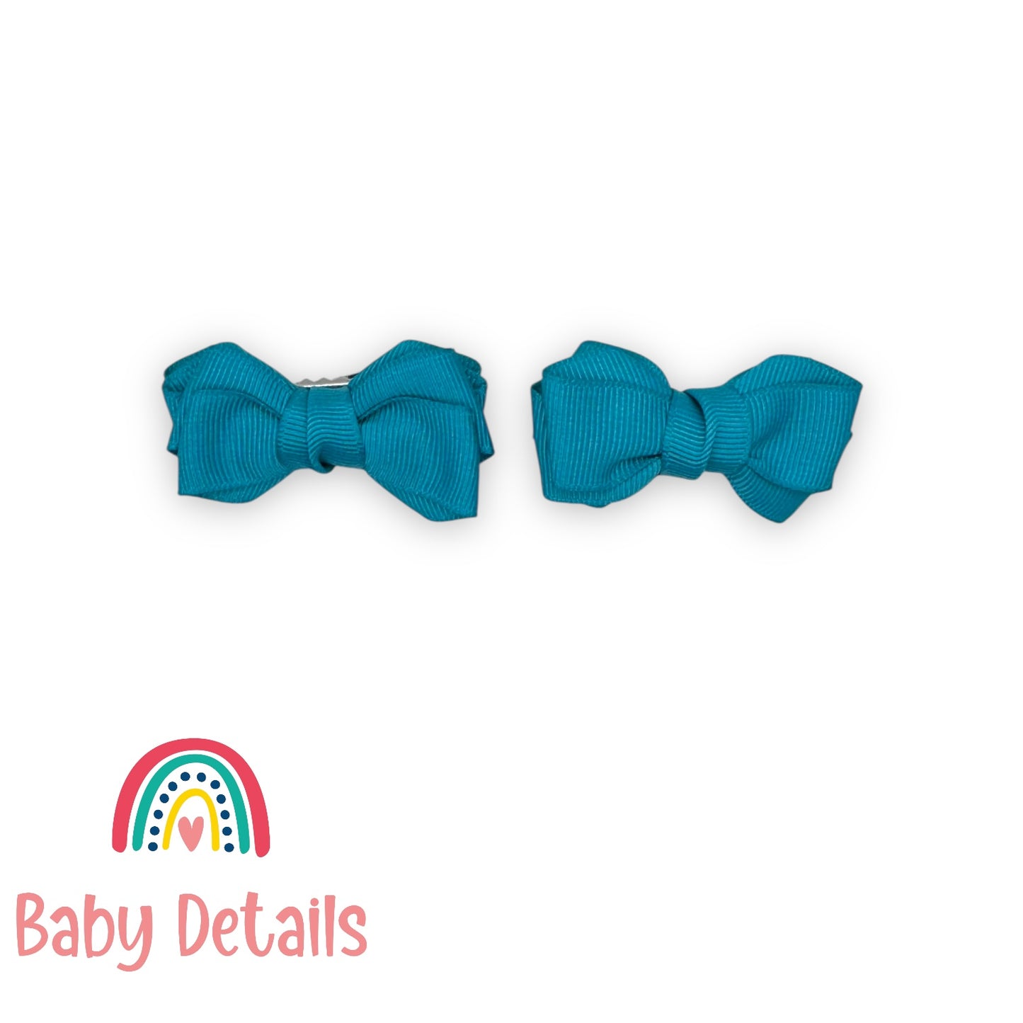 Set of 2 Mini Layers Hair Clips - Pacific Blue