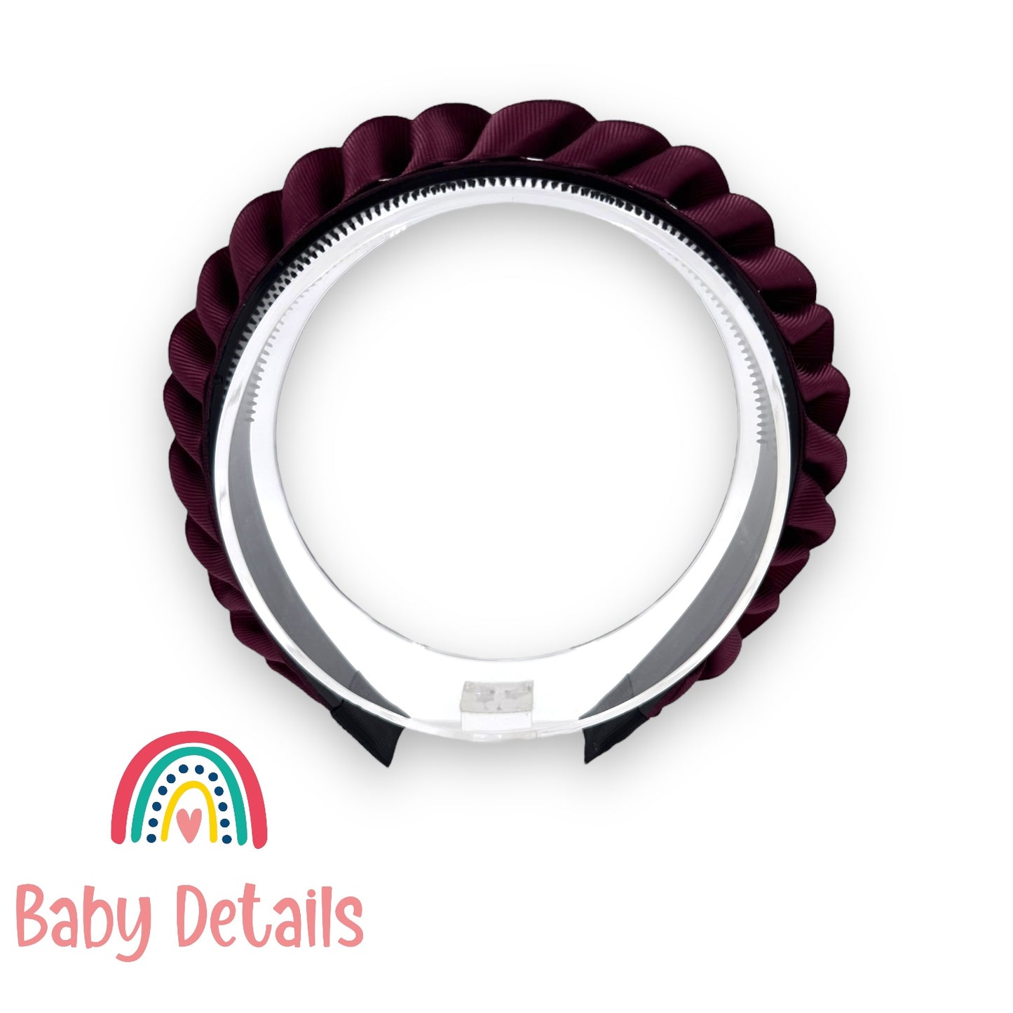 Big Braided Headband - Burgundy