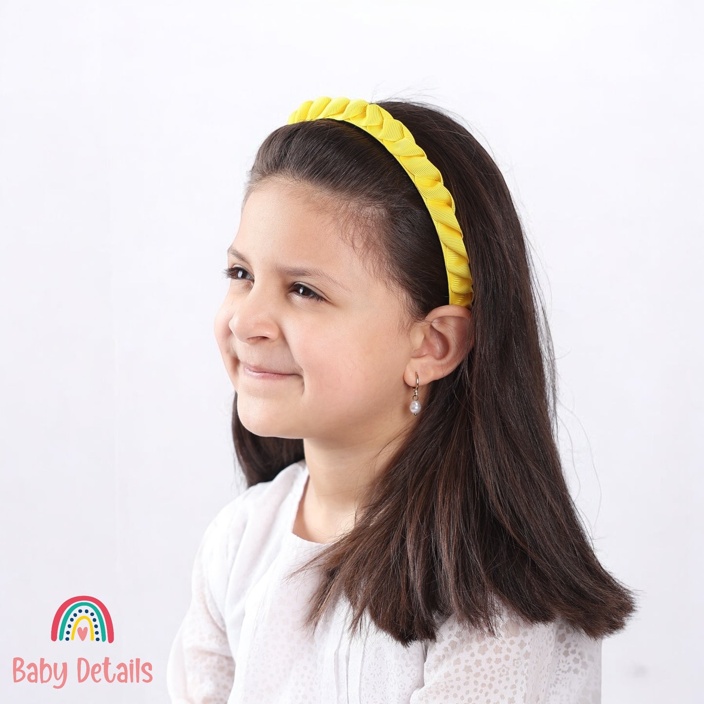 Big Braided Headband - Yellow