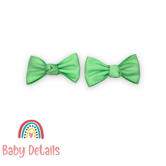 Set of 2 Classic Knot Bows - Green