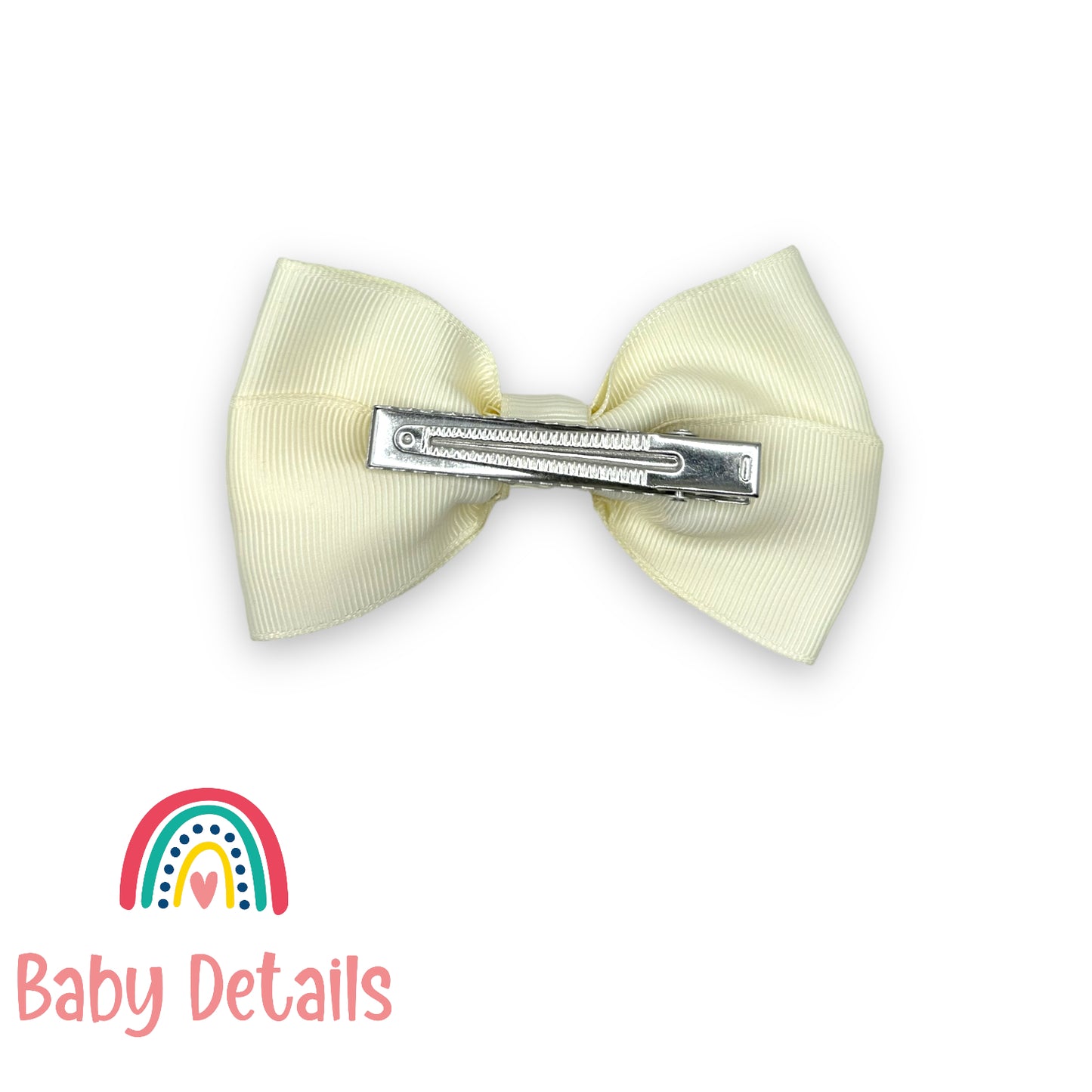 Big Classic Bow hair clip - Ivory