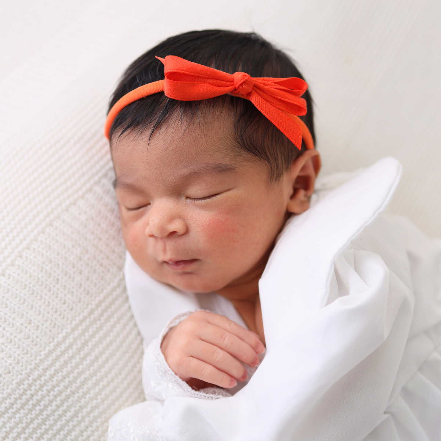 Big Bow Headband - Orange