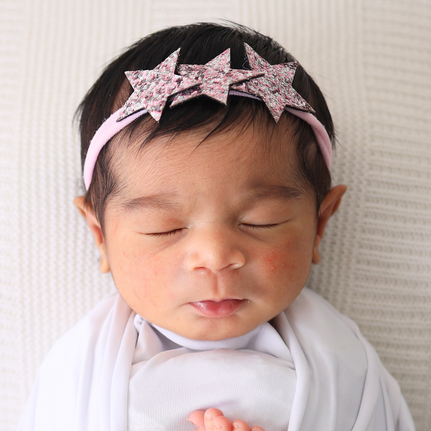 3 Stars Headband - Pink&Silver