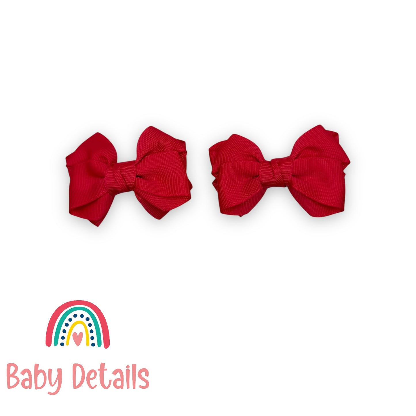 Set of 2 Layers Hair Clip - Red