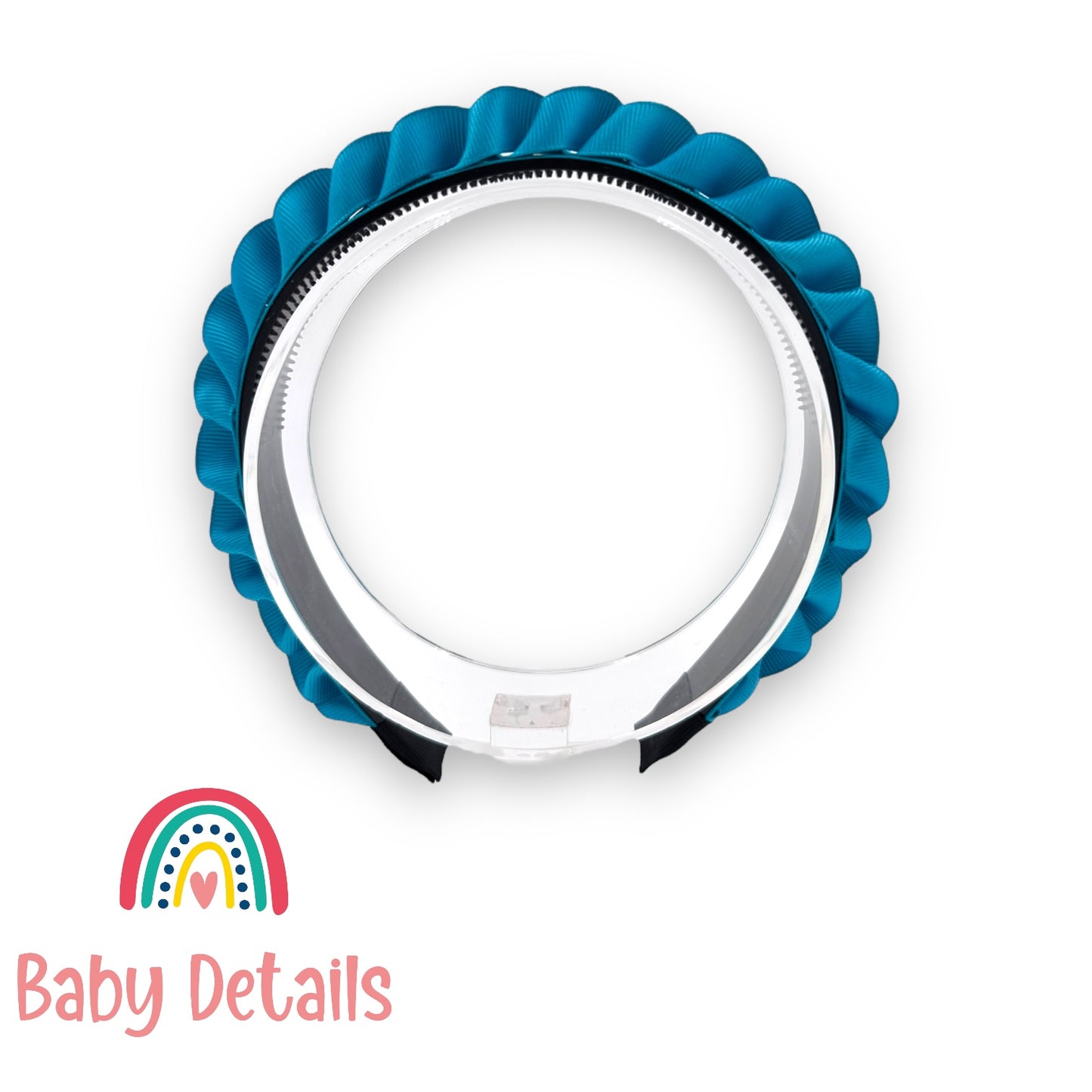 Big Braided Headband - Pacific Blue