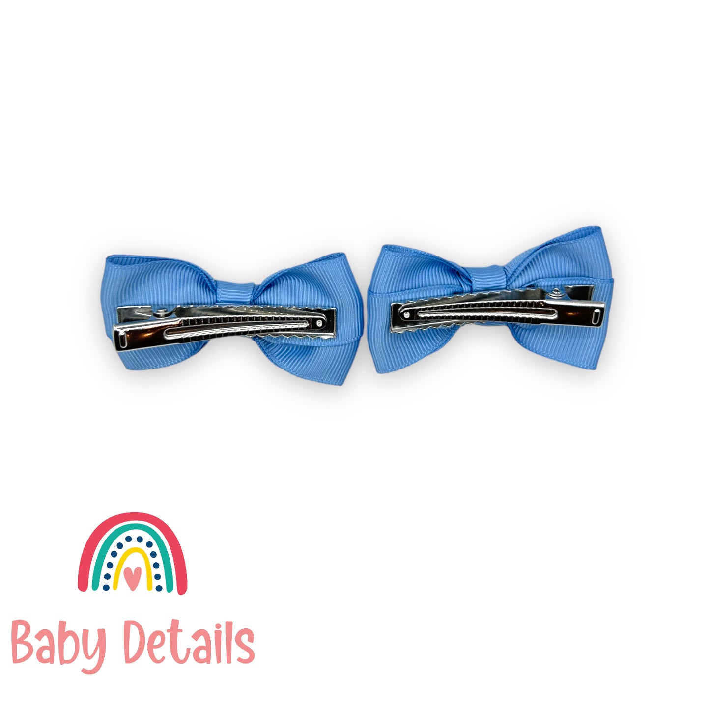 Set of 2 classic hair clips - Ice Blue