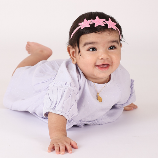 3 Stars Headband - matt pink