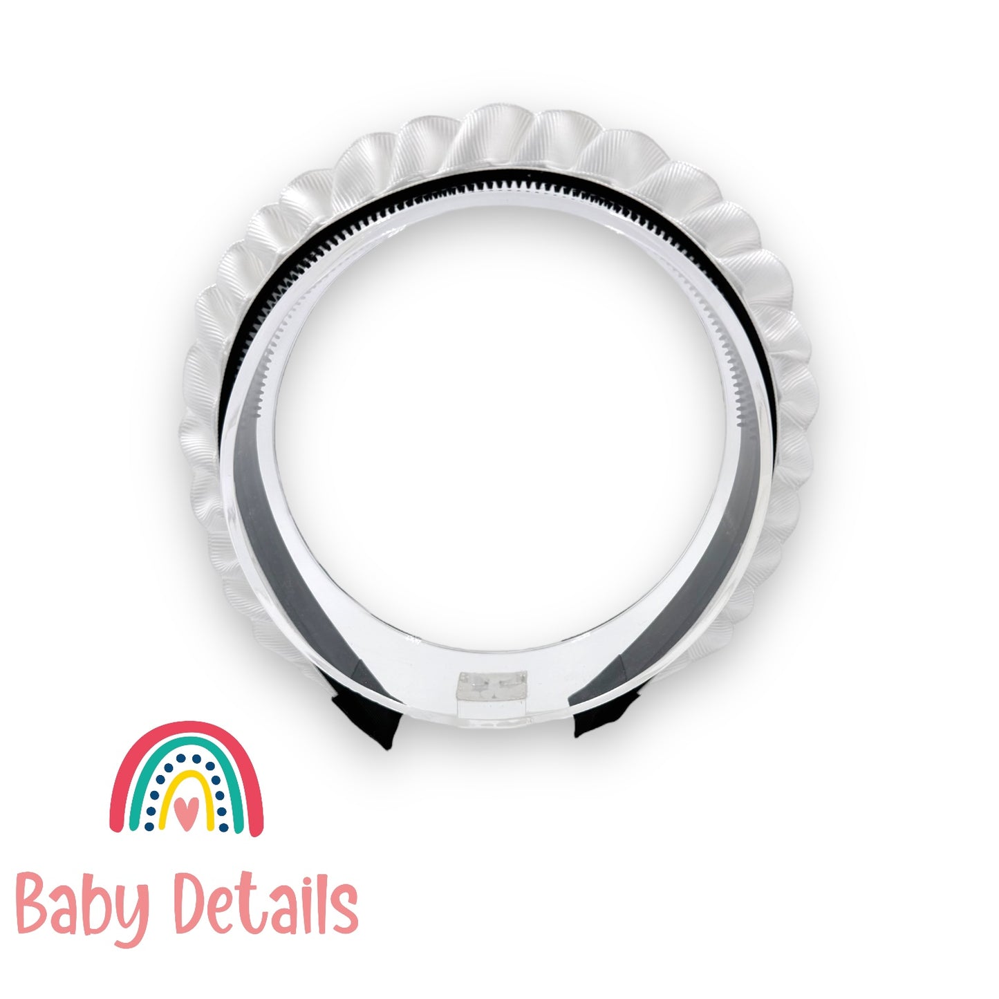Big Braided Headband - White