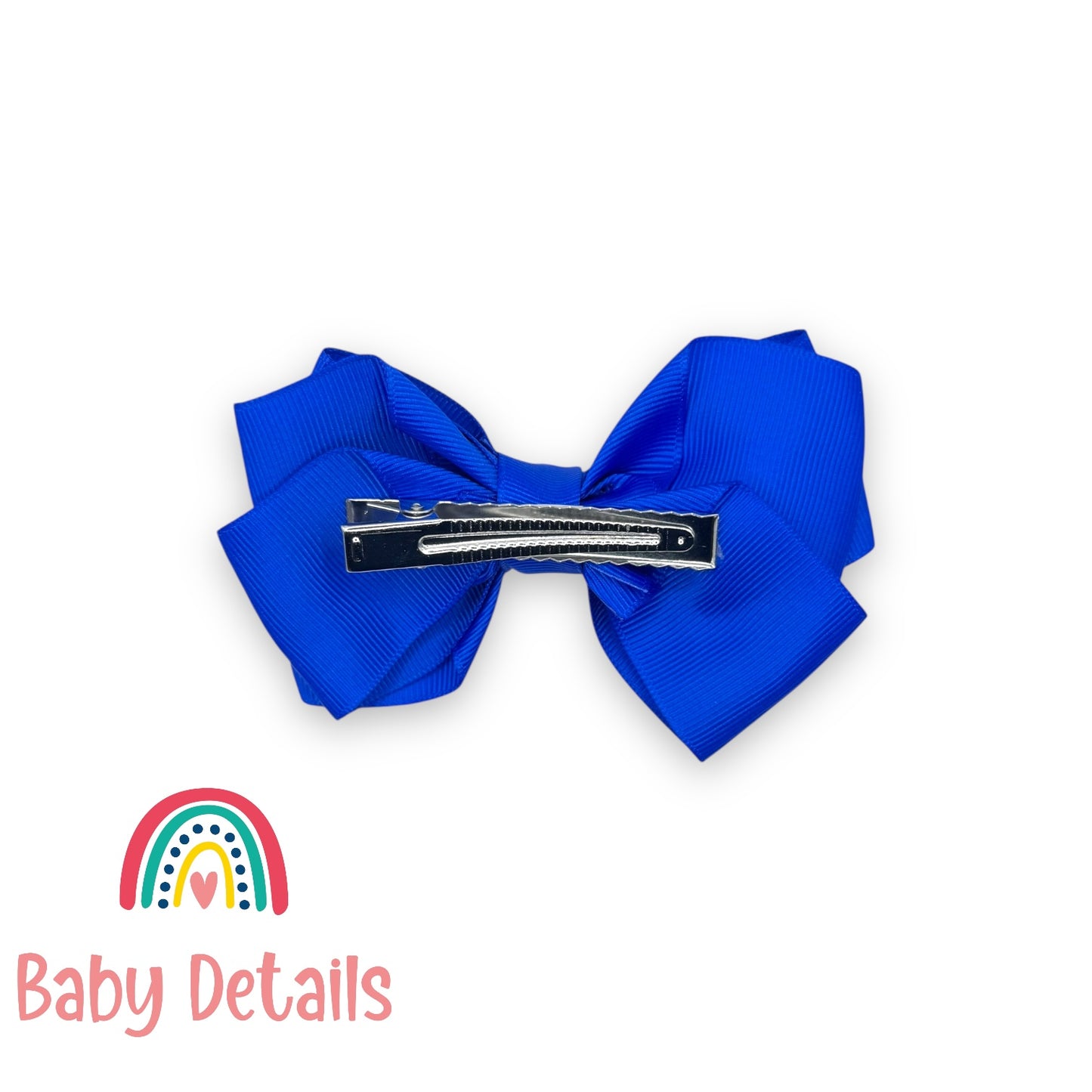 Big Bow Layers Hair Clip - Royal Blue
