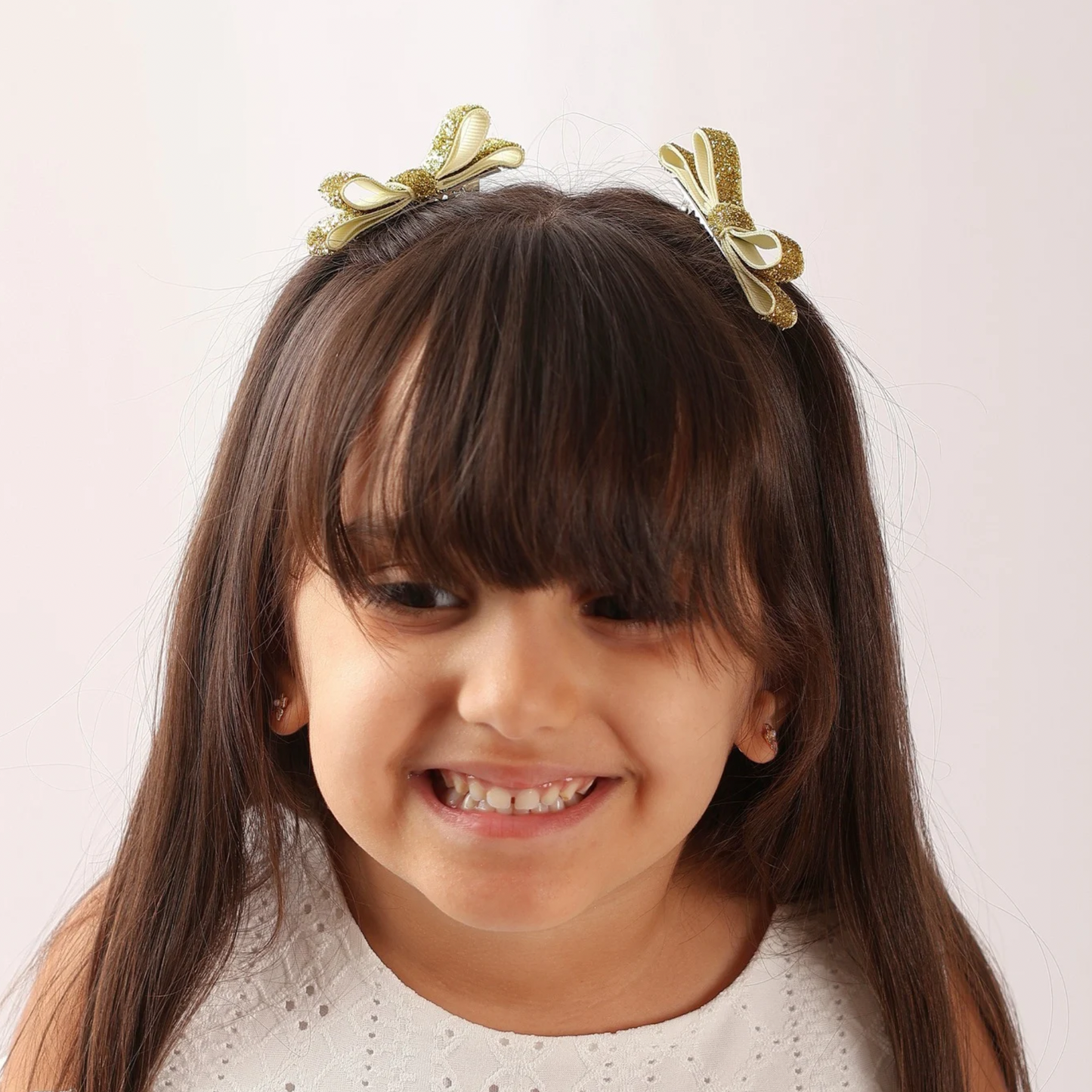 Set of 2 thin Shiny Ribbon - Gold