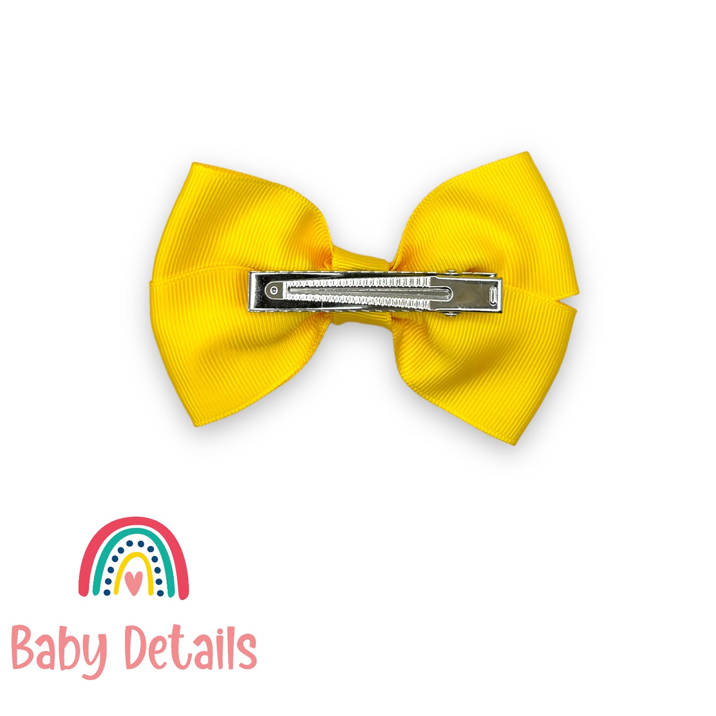 Big Classic Bow hair clip- Yellow