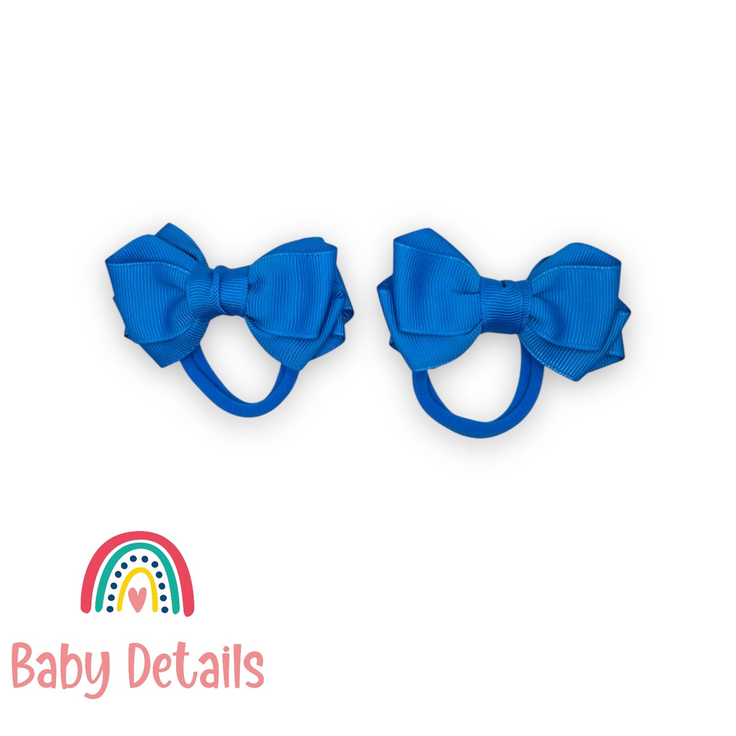 Set of 2 Layers Hair Ties - Blue