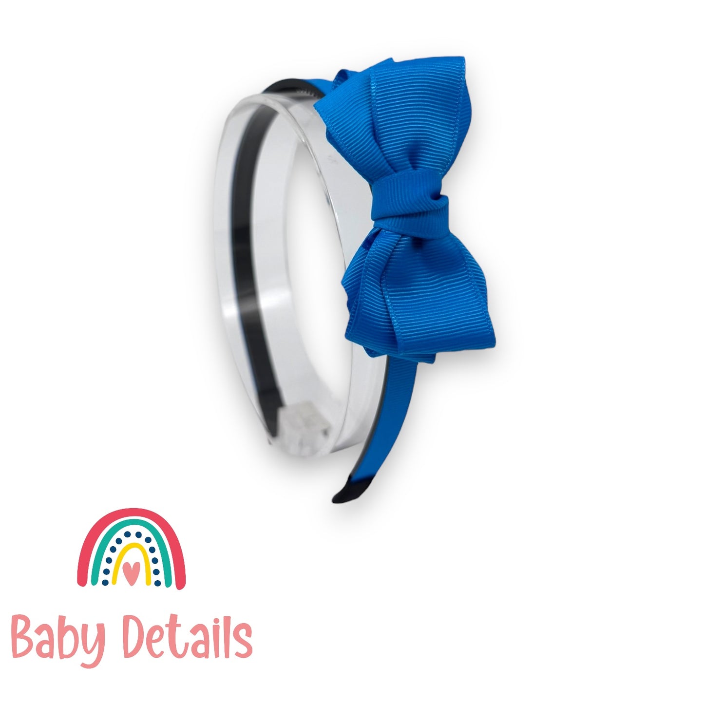Headband with Layered Bow - Blue