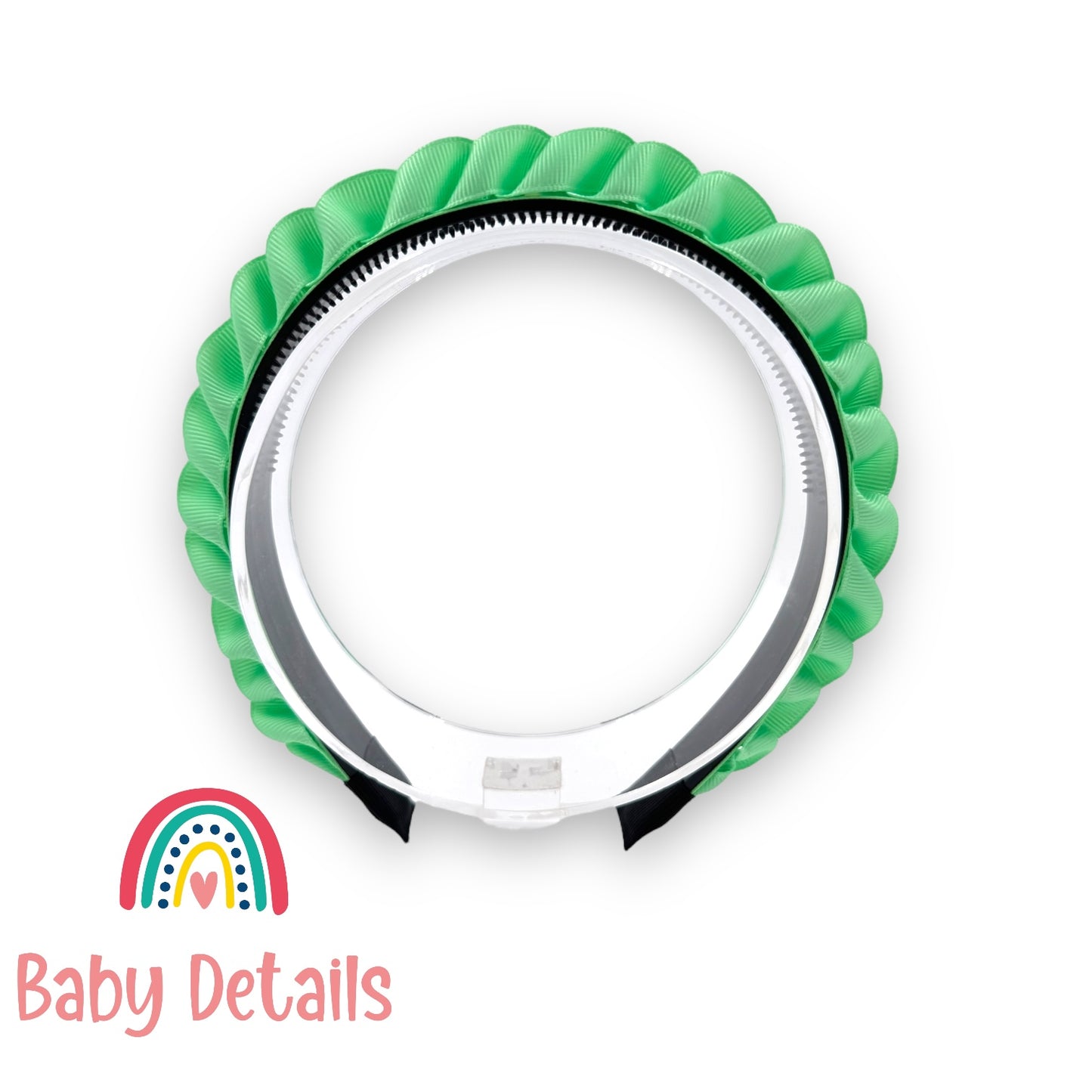 Big Braided Headband - Bright Green