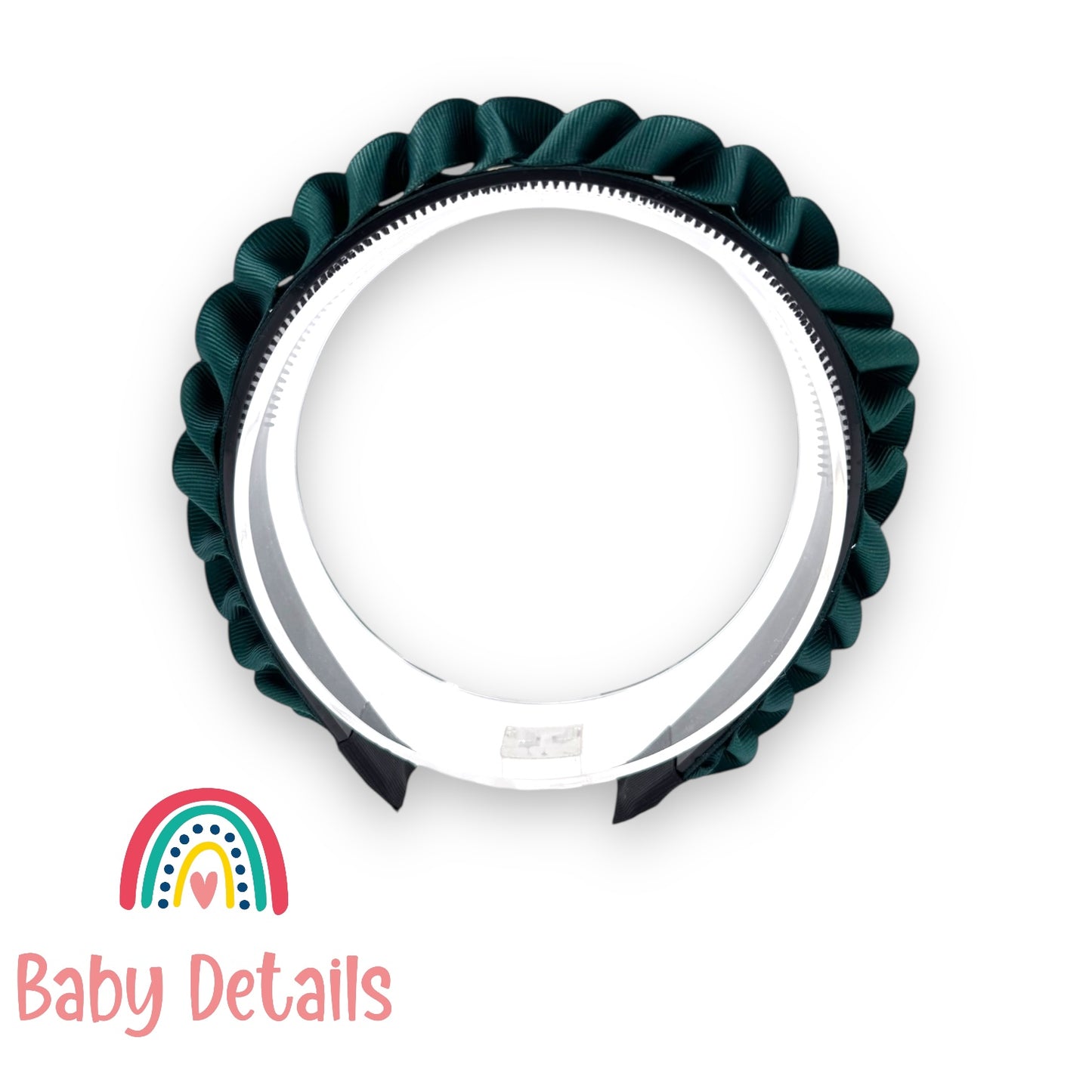 Big Braided Headband - Dark Green