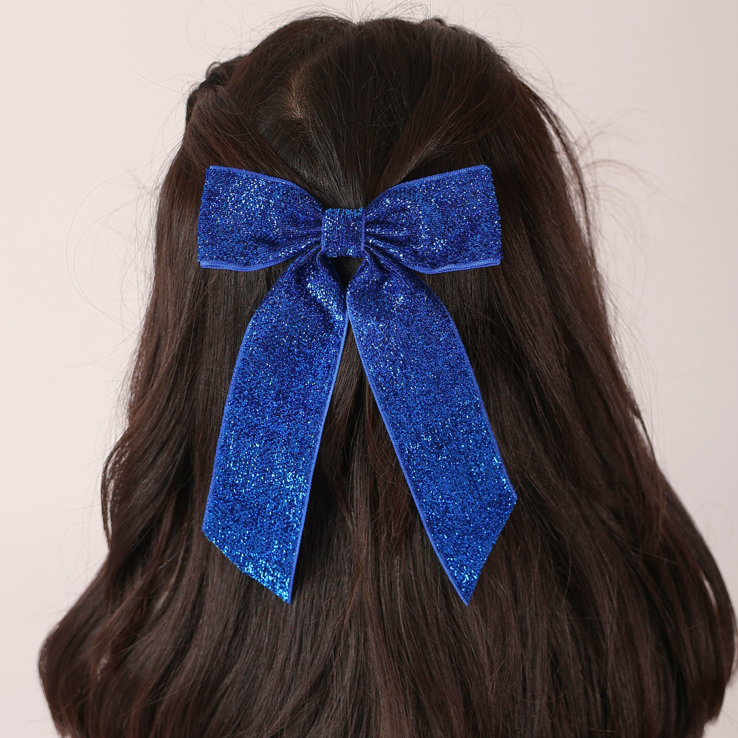 Wide Long Shiny Ribbon - Blue