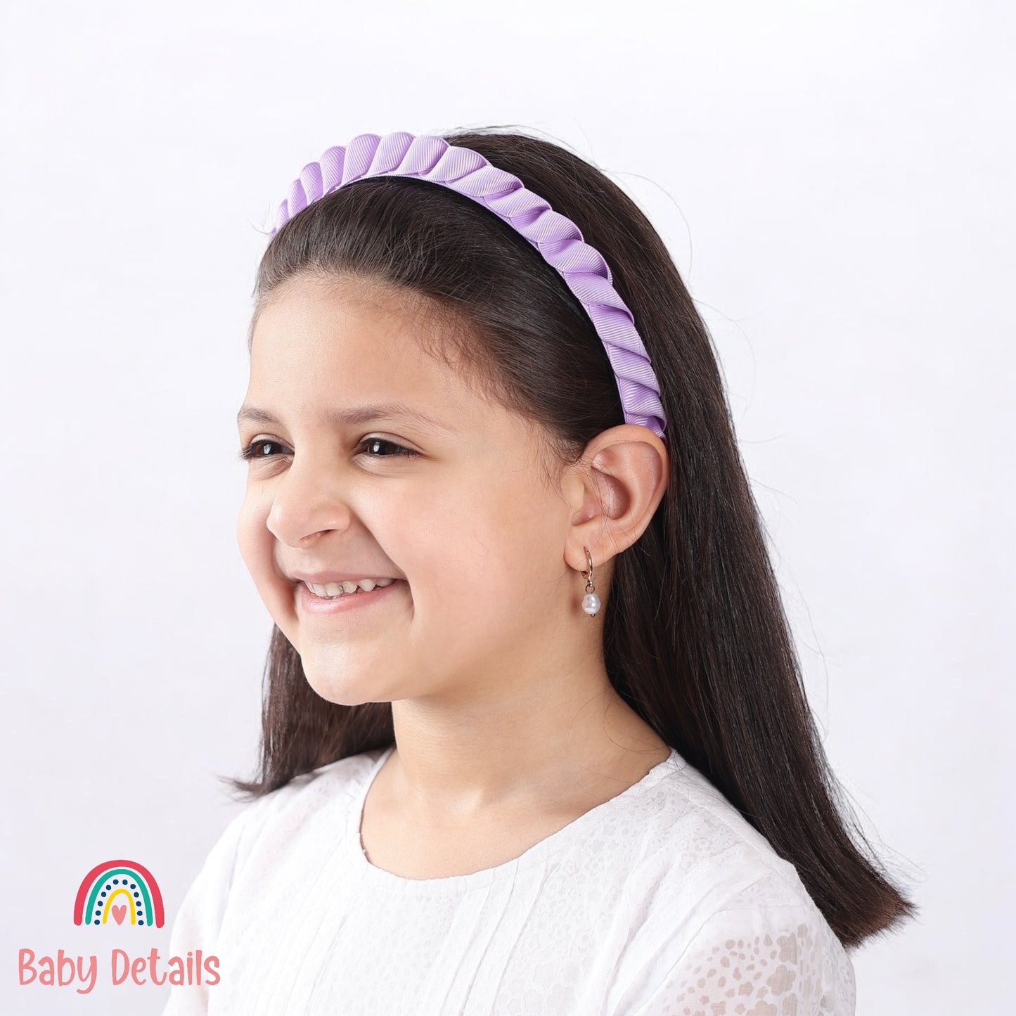 Big Braided Headband - Purple