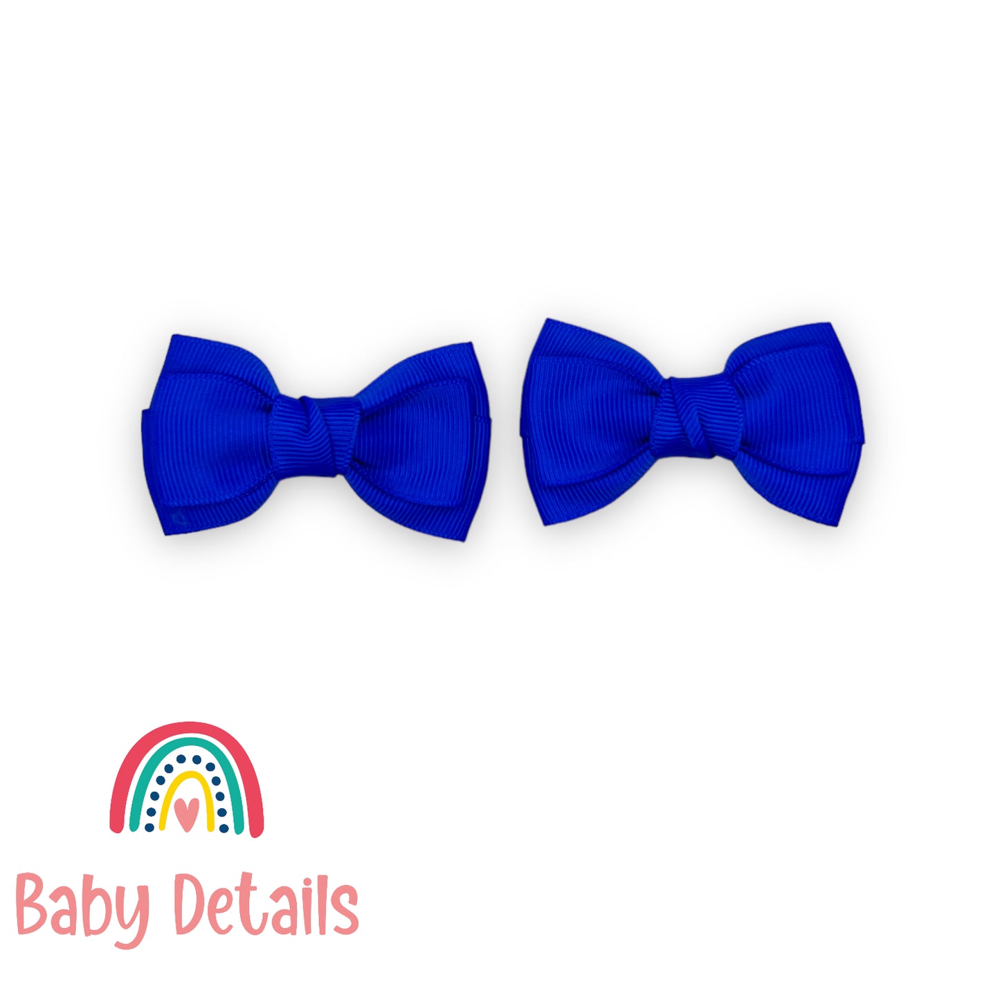 Set of 2 classic hair clips - Royal Blue