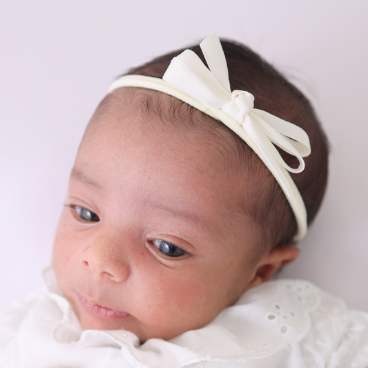 Big Bow Headband -  OffWhite