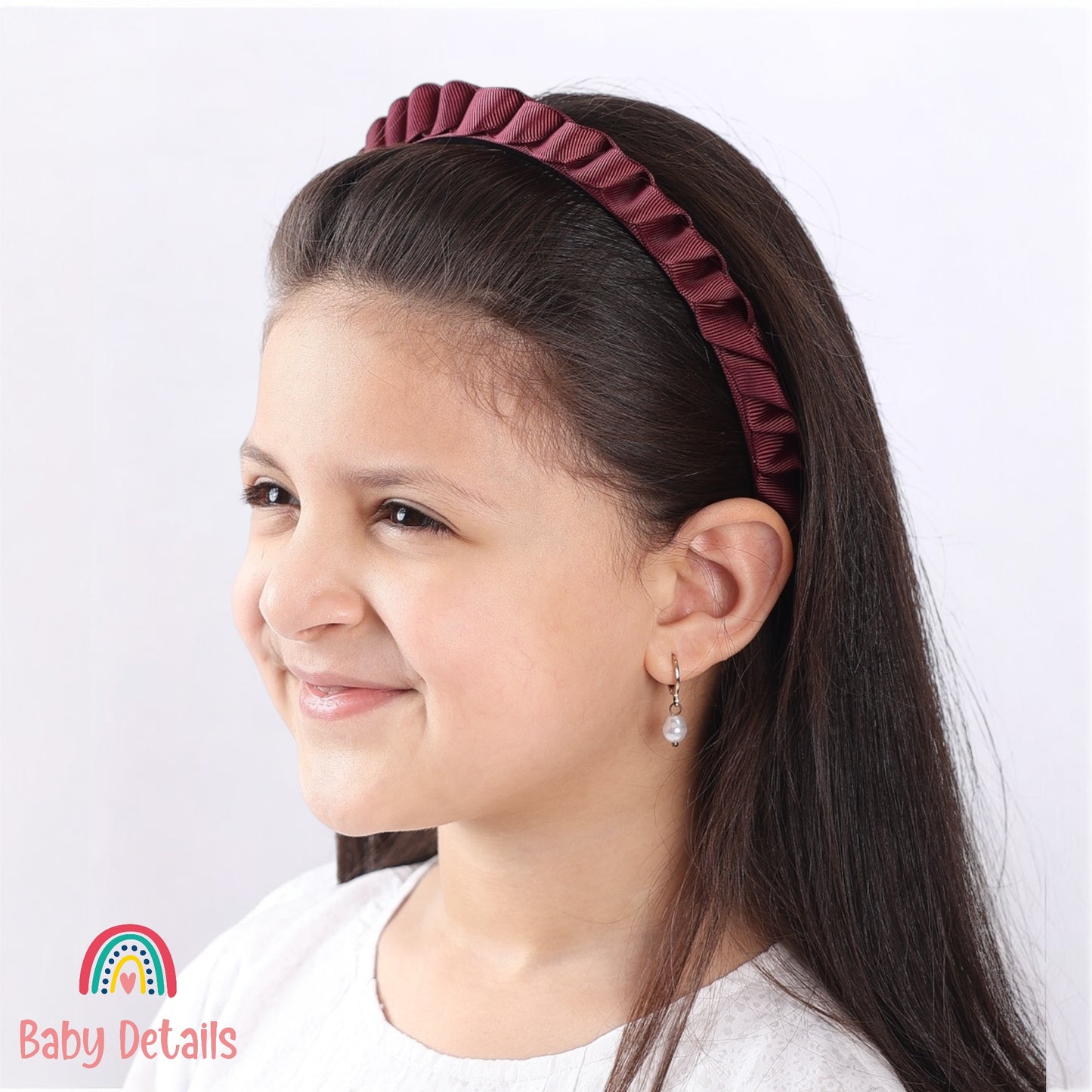 Big Braided Headband - Burgundy