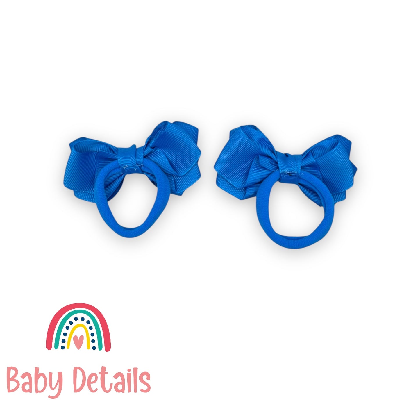 Set of 2 Layers Hair Ties - Blue