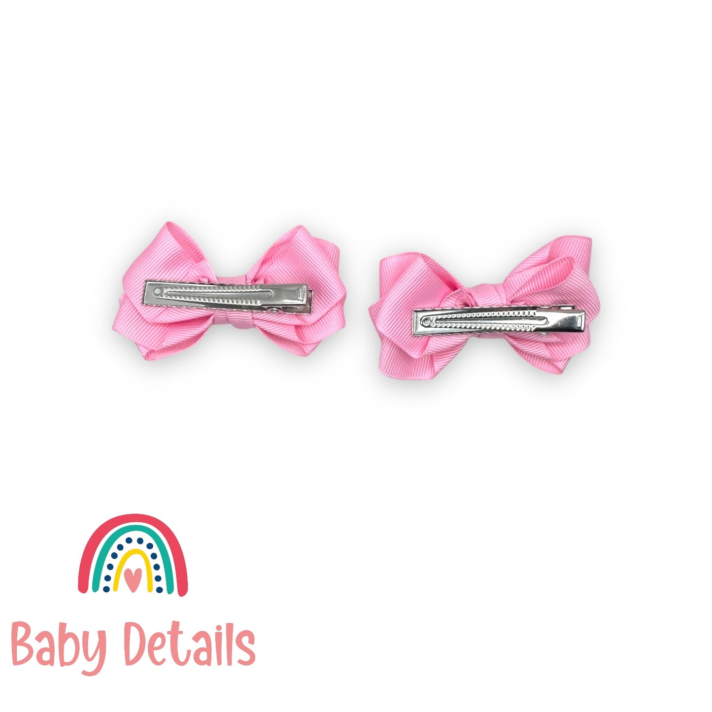 Set of 2 Layers Hair Clip - Light Pink