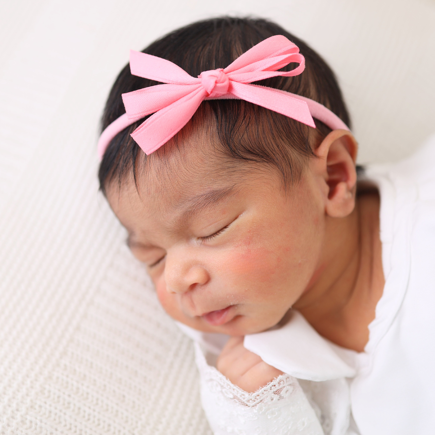 Big Bow Headband - Dark Pink