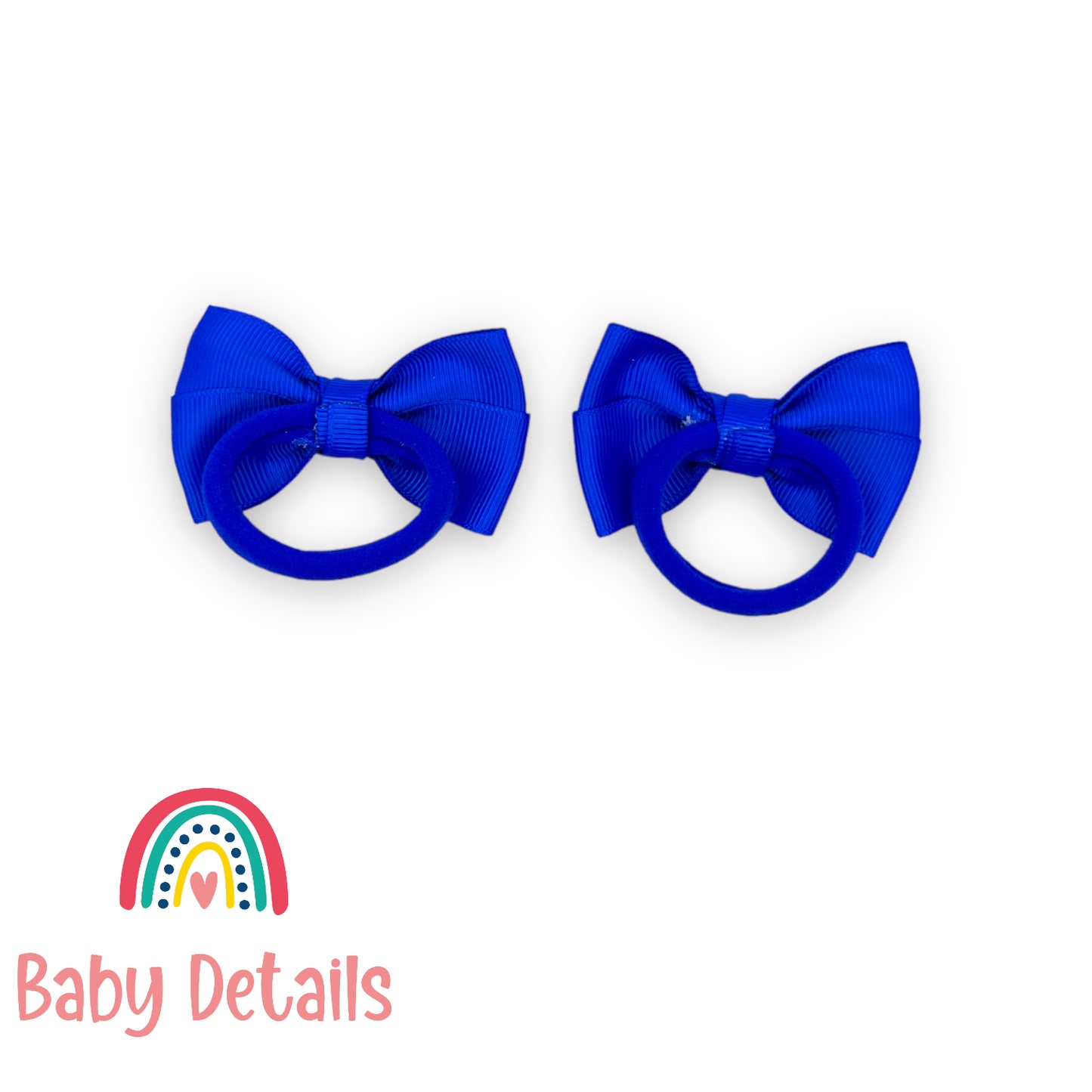 Set of 2 classic hair ties - Royal Blue