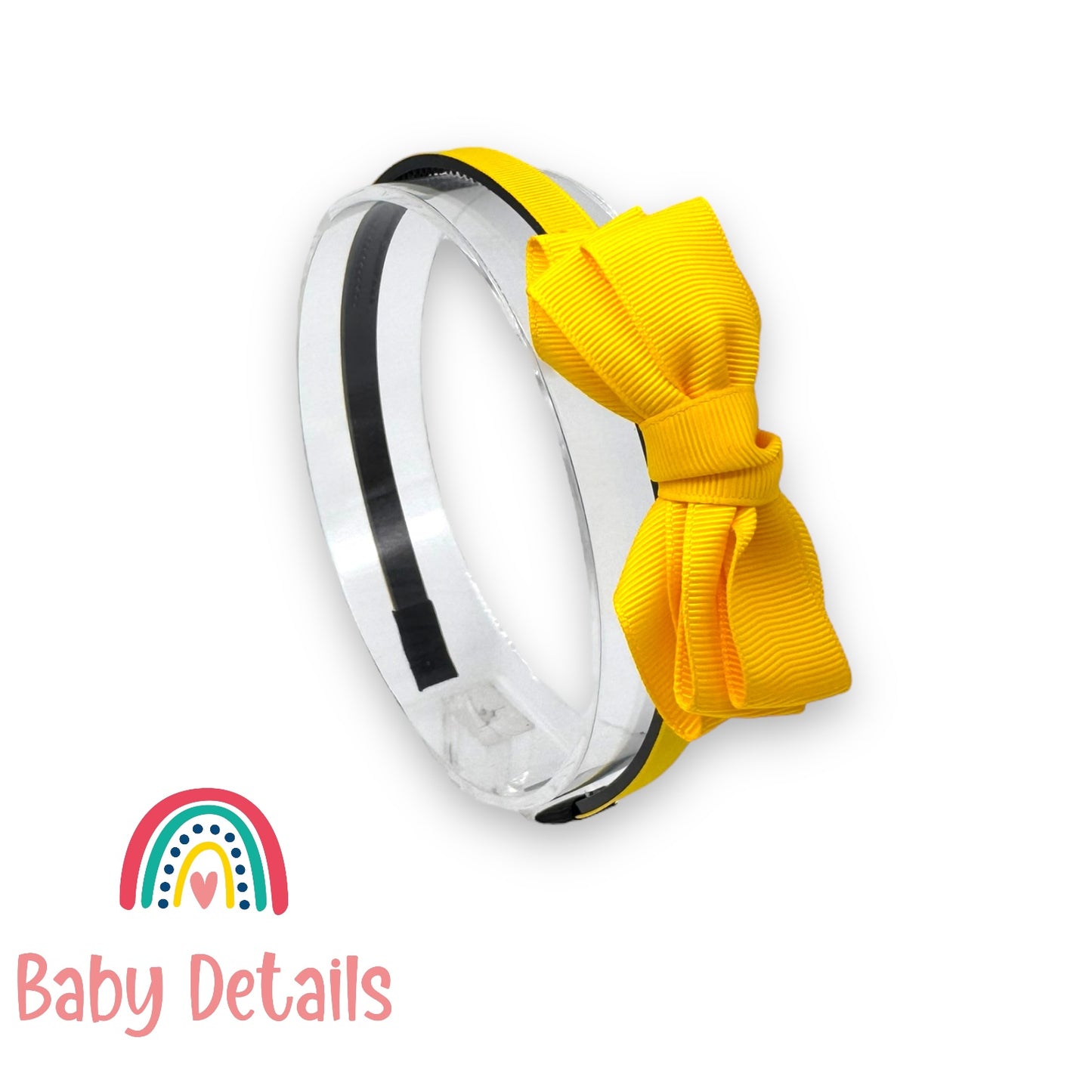 Headband with Layered Bow - Yellow