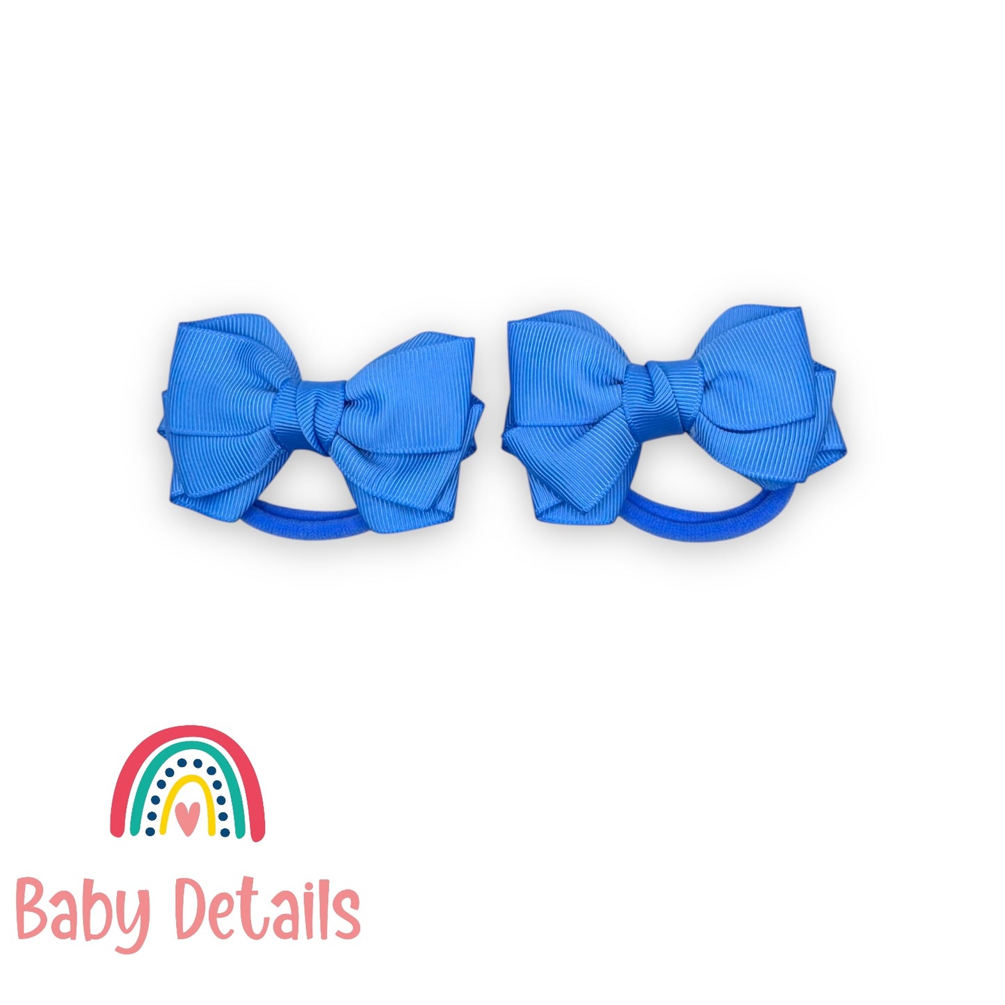 Set of 2 Layers Hair Ties - Sky Blue