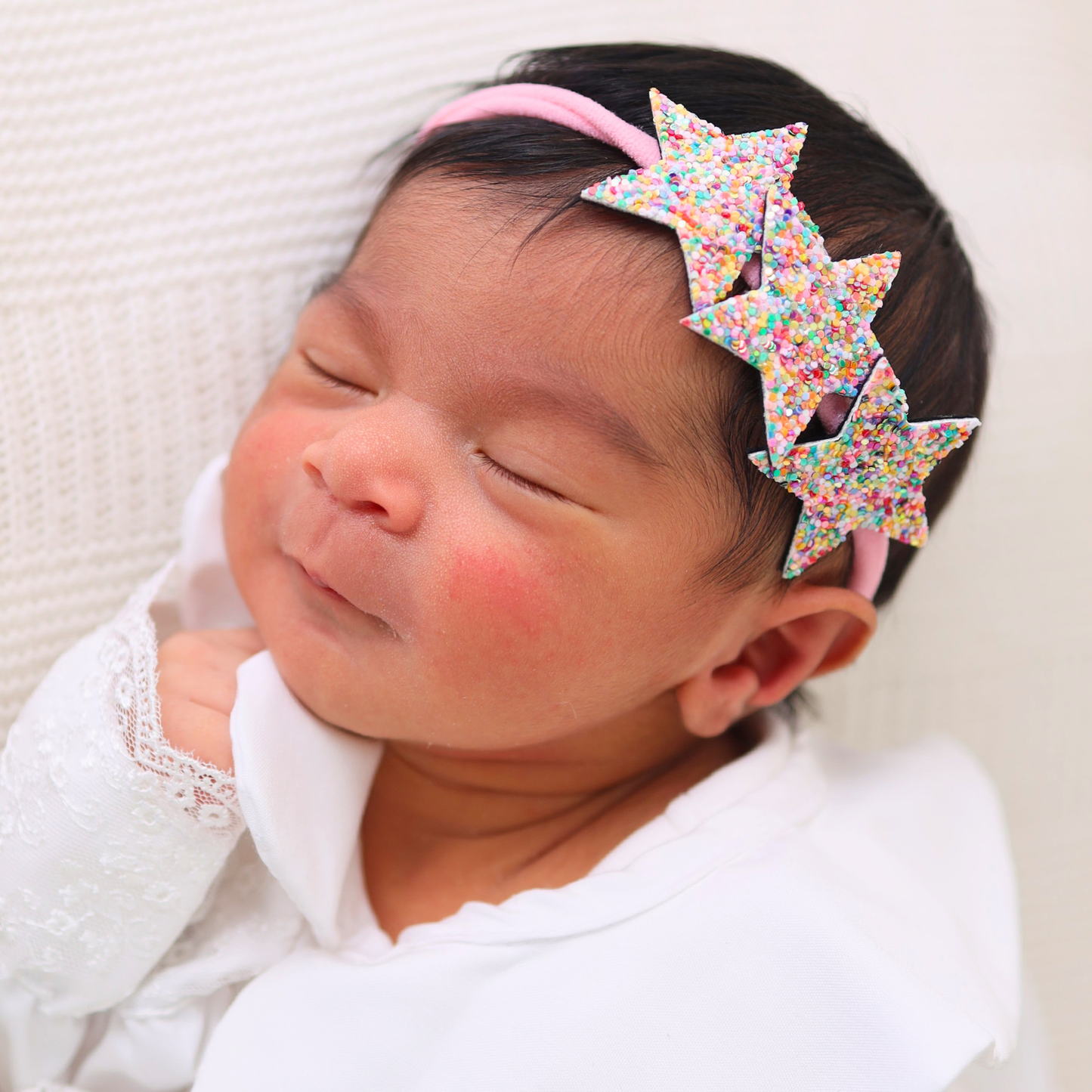 3 Stars Headband - matt rainbow