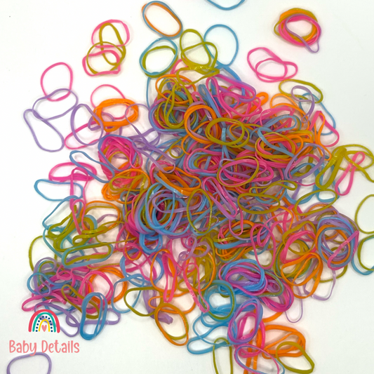 Disposable Rubber Bands - Mix colors 2 - 1000 pcs